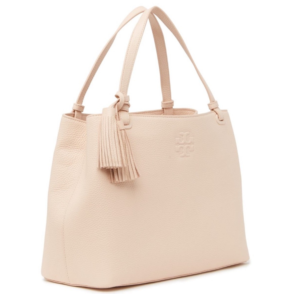 🎁Tory Burch Thea Center Zip Leather Tote Bag